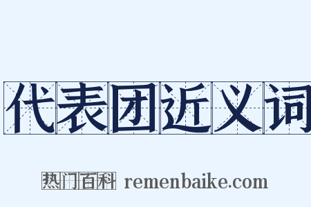 代表团近义词是什么意思的图片
